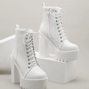 White booties